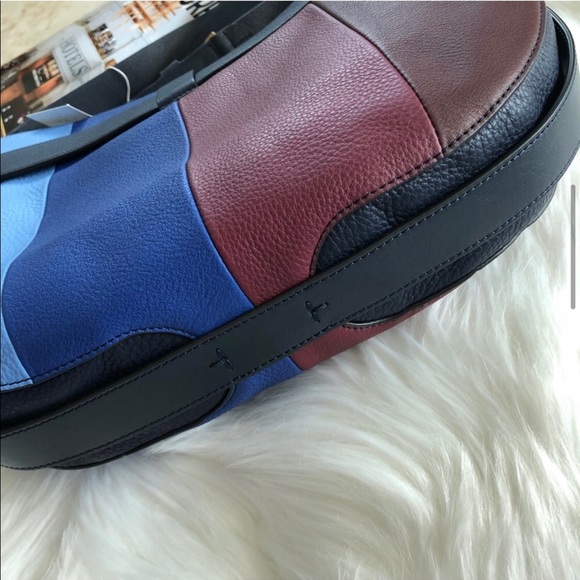 Tory Burch Gemini Link Stripe Shoulder Hobo Bag - Picture 8 of 8